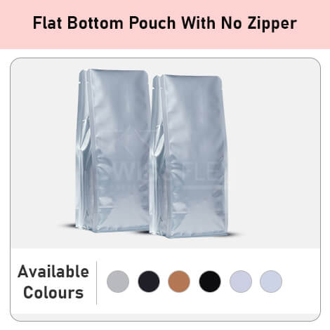 Flat Bottom Pouch No Zipper