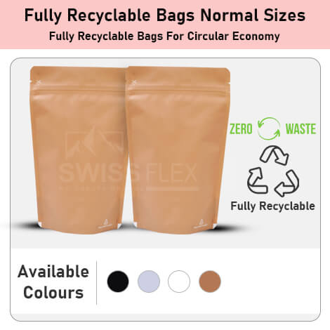 Recyclable Stand Up Pouches Regular Size